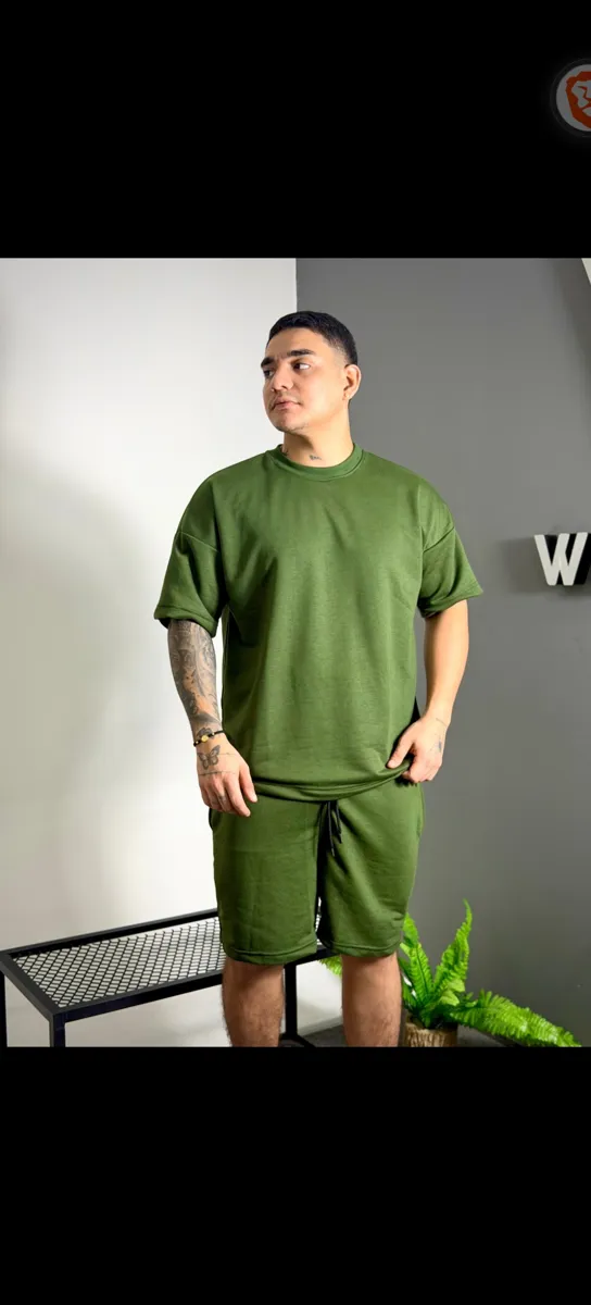 Conjunto oversize liso